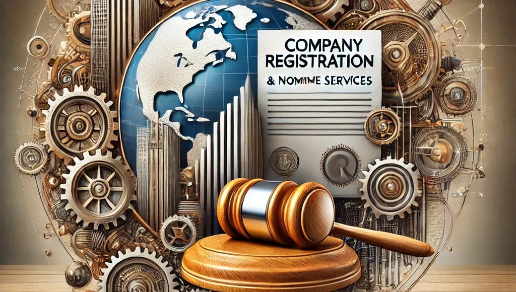 Company Registration & Nominee Services Legal professional filing documents for company registration and business formation.